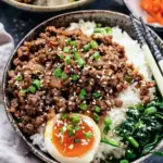 Korean Ground Beef and Rice Bowls