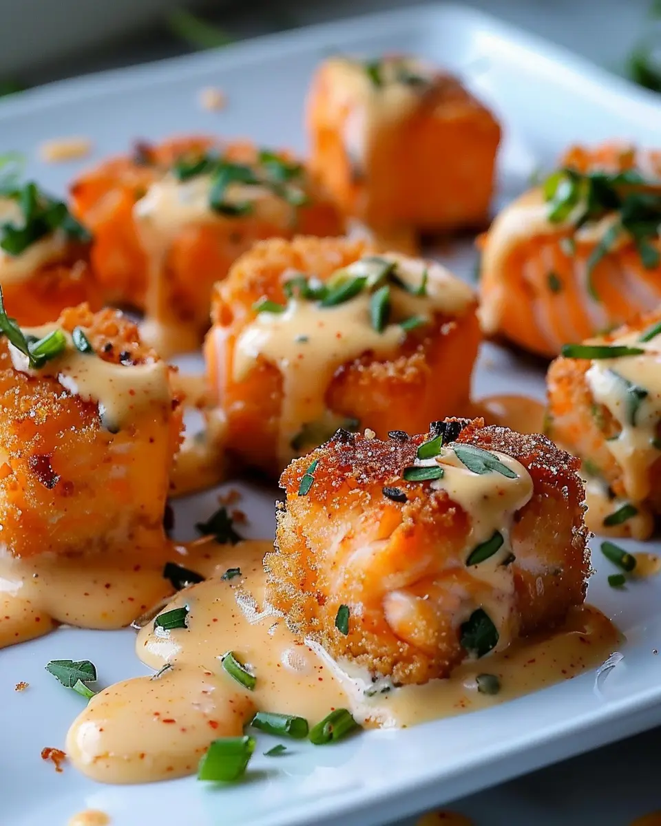 Crispy Bang Bang Salmon Bites: Easy and Delicious Appetizer
