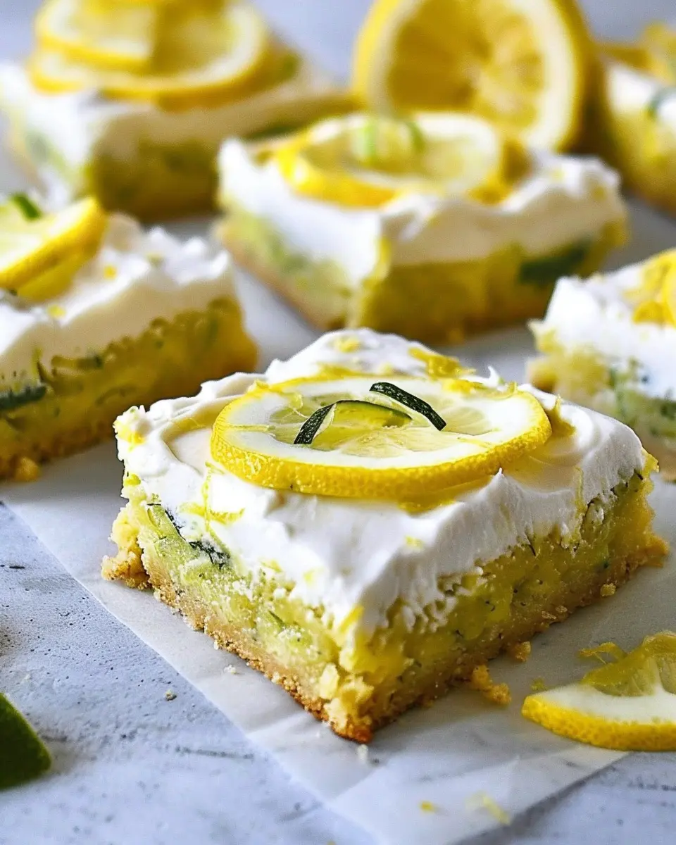 Lemon Zucchini Bars: Easy, Refreshing Treat for Home Bakers