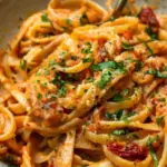 vegan Creamy Sun Dried Tomato Pasta