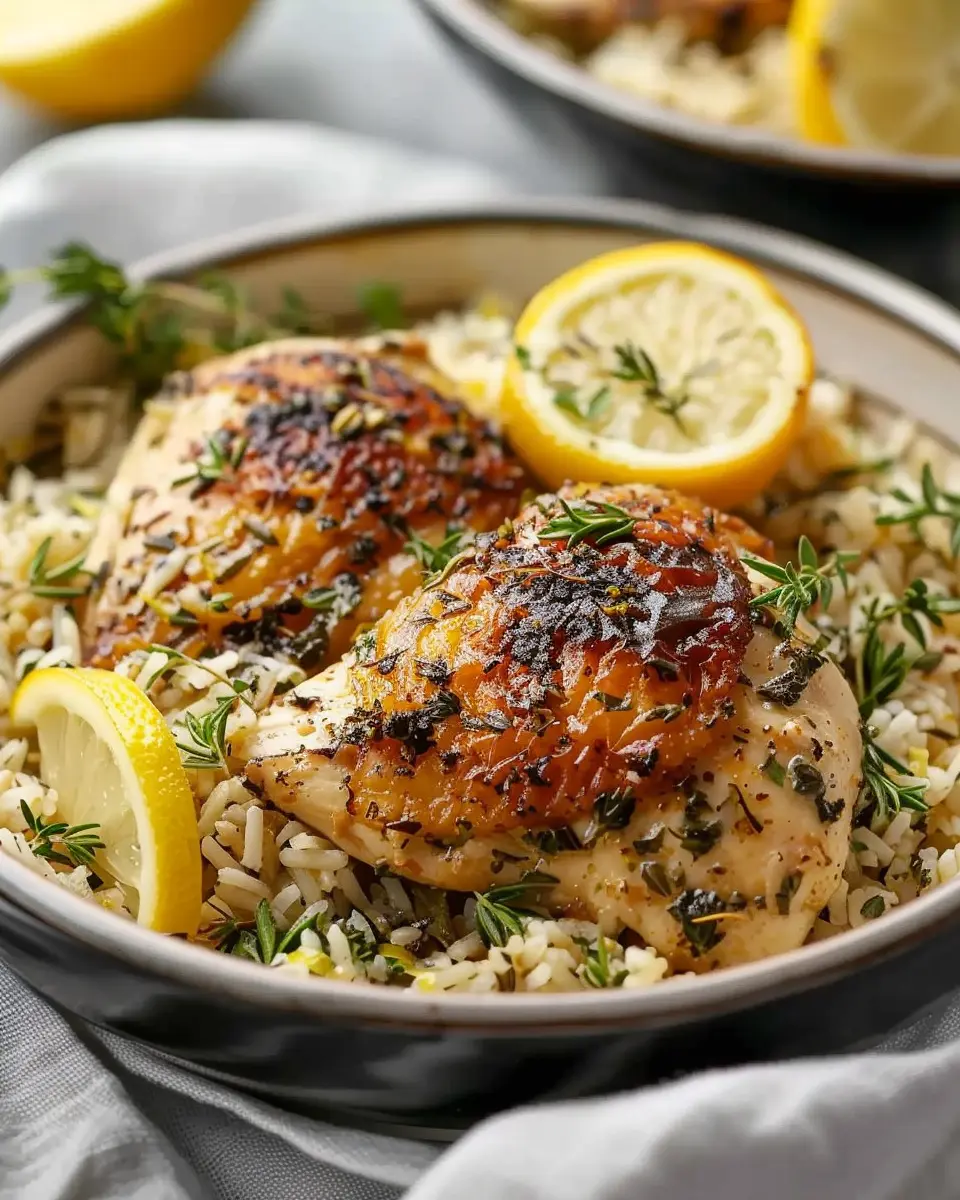 Slow Cooker Lemon Herb Chicken and Rice: Easy Family Delight