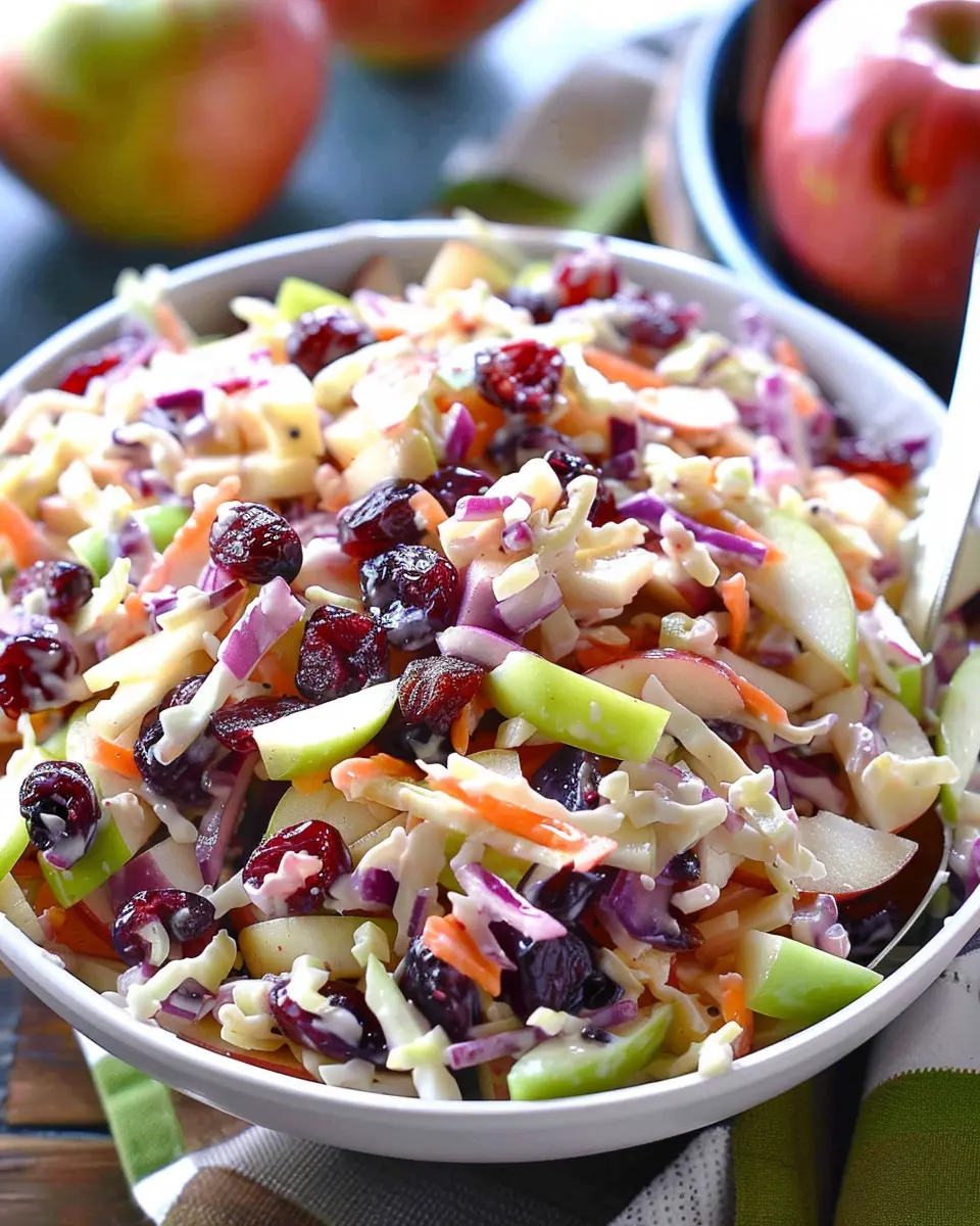 Apple Cranberry Coleslaw: The Easy and Delicious Twist You Need