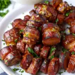 Easy Mustard Hasselback Kielbasa Bites