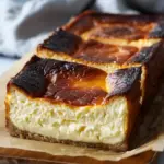 Burnt Basque Cheesecake in a Loaf Pan