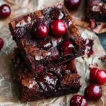 Roasted Chocolate Cherry Brownies