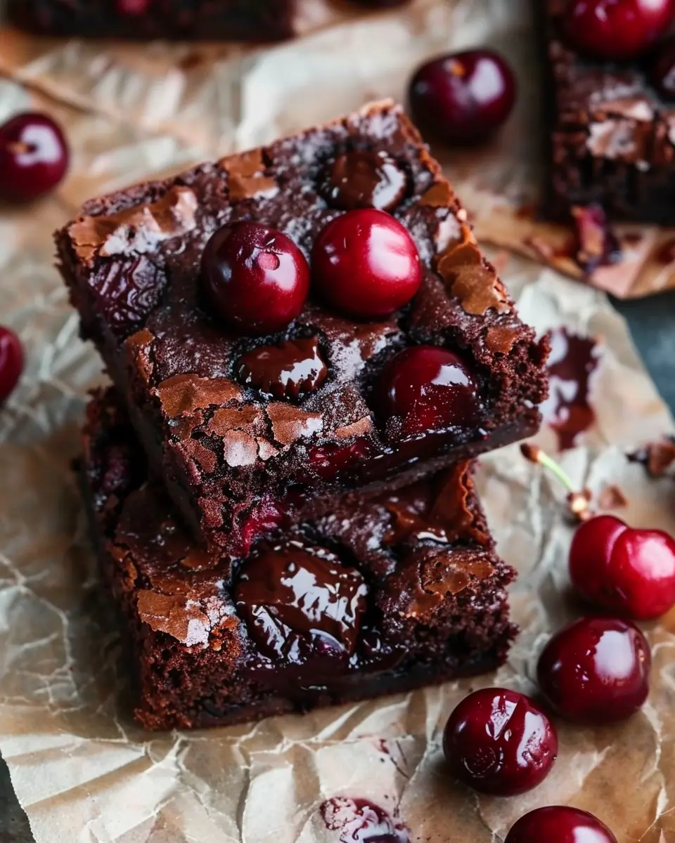 Roasted Chocolate Cherry Brownies: Indulge in Decadent Bliss