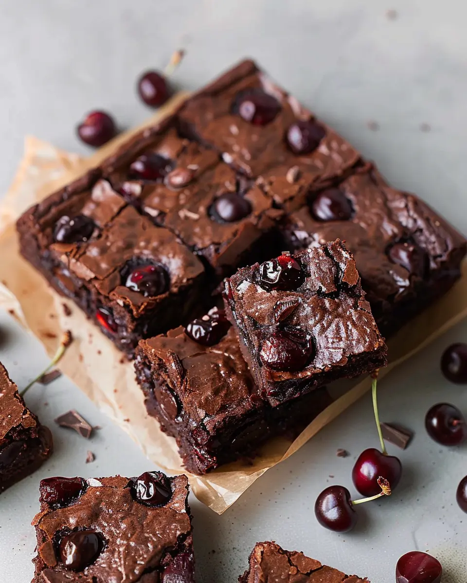 Roasted Chocolate Cherry Brownies: Indulgent Treat for Alloccasions