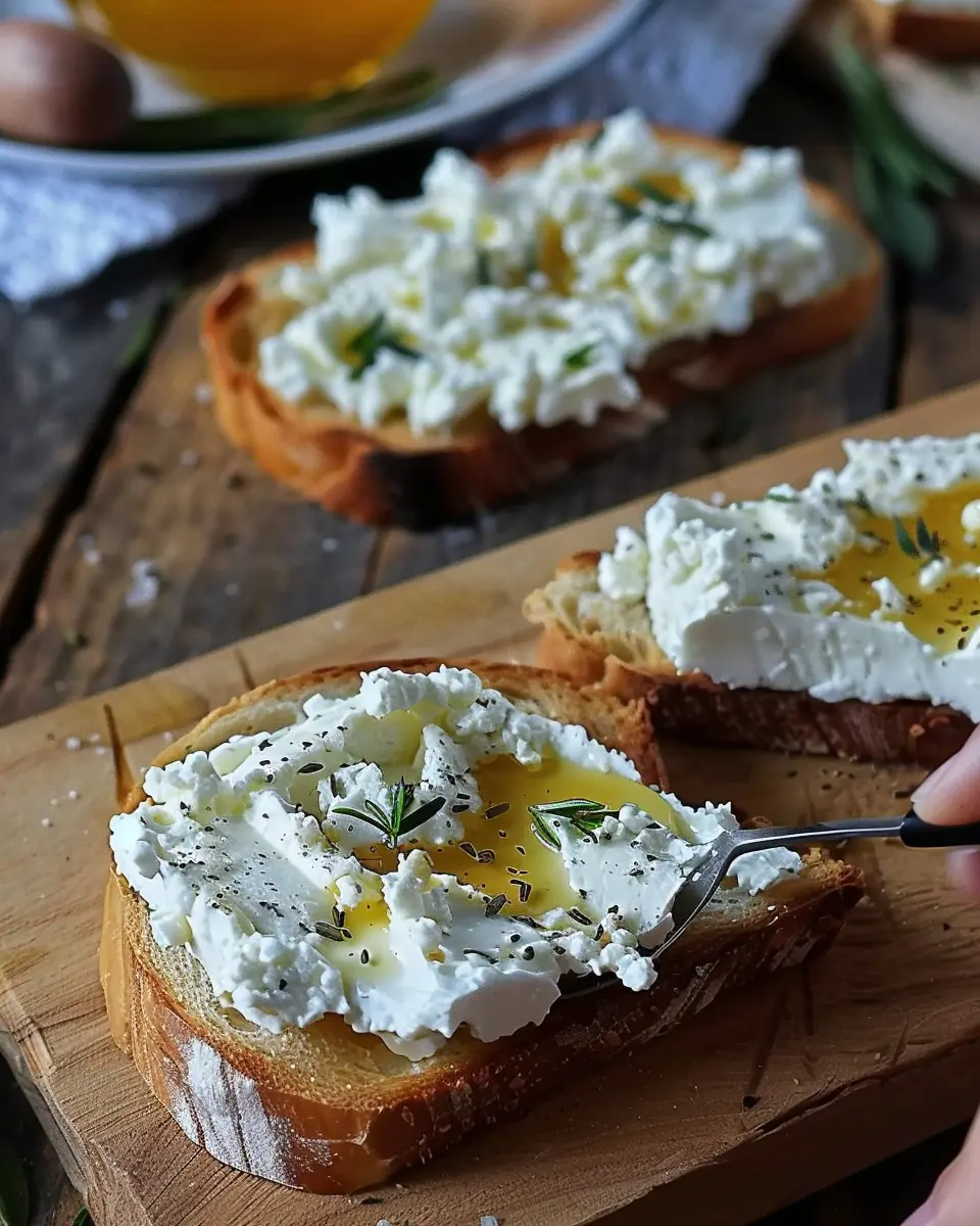Cottage Cheese Toast: Easy Gourmet Delight with Turkey Bacon