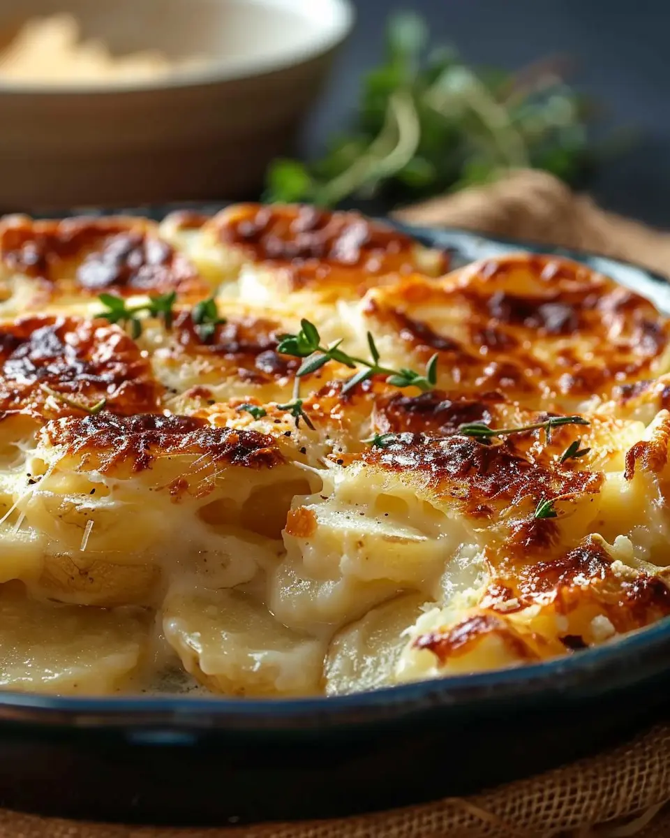 Gordon Ramsay Scalloped Potatoes with Turkey Bacon and Chicken Ham