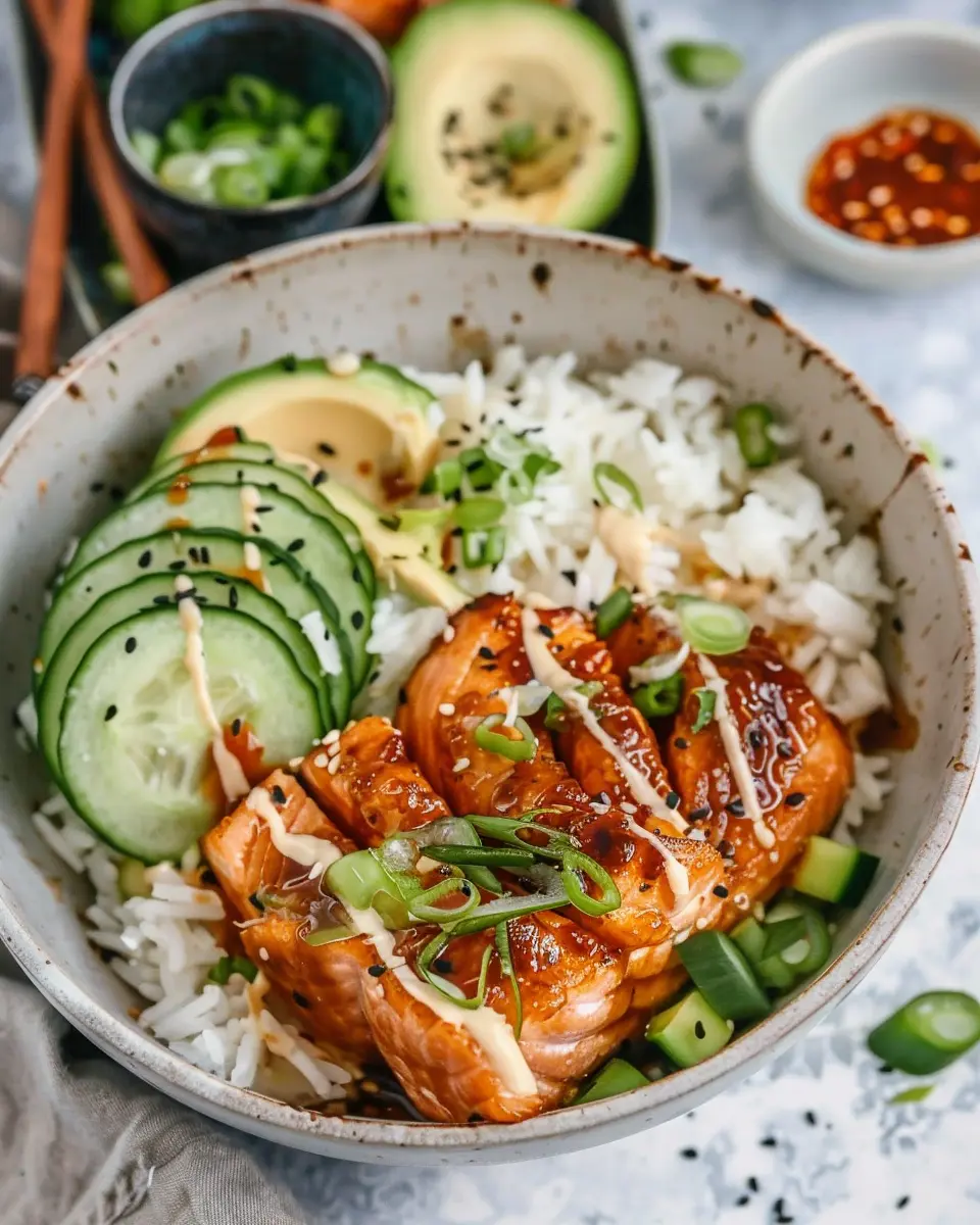 Spicy Salmon Bowls: Irresistibly Easy Coconut Rice Delight