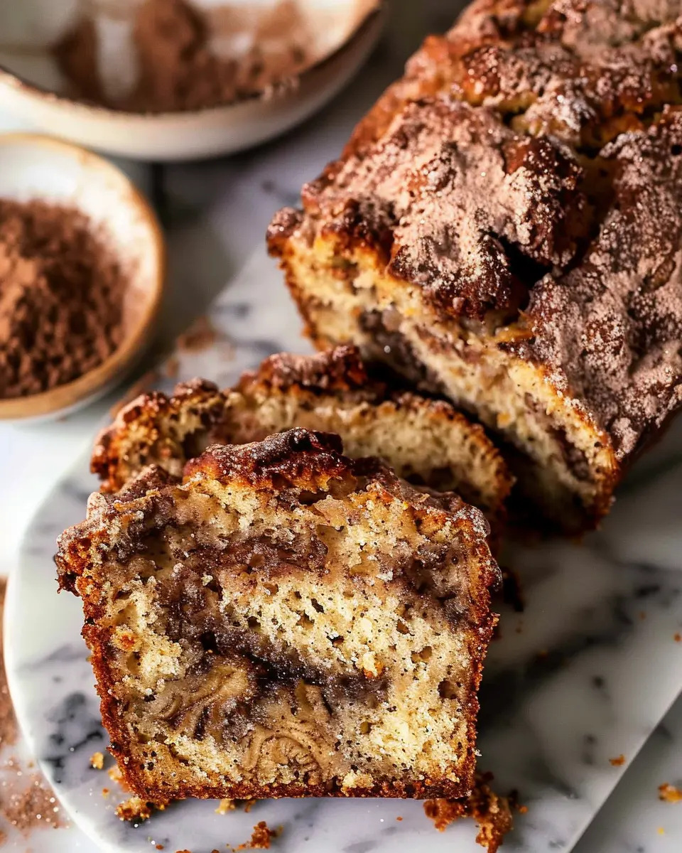 Cinnamon Crunch Swirled Banana Bread: The Best Indulgent Treat