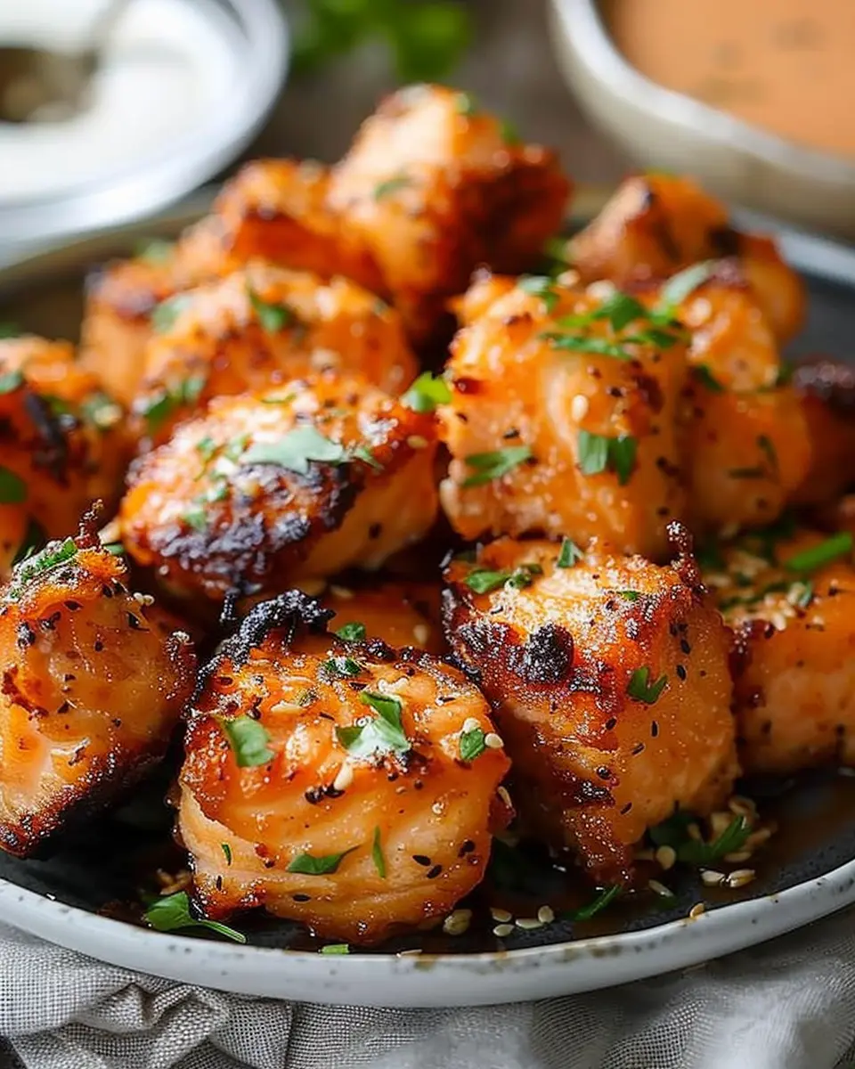 Air Fryer Bang Bang Salmon Bites: Juicy and Easy Homemade Delight