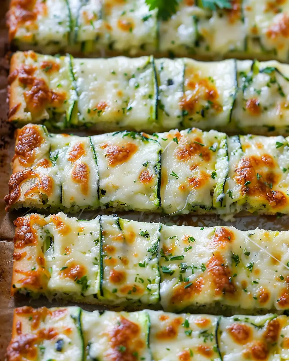 Cheesy Zucchini Breadsticks: Indulgent, Easy, and Flavorful Delight