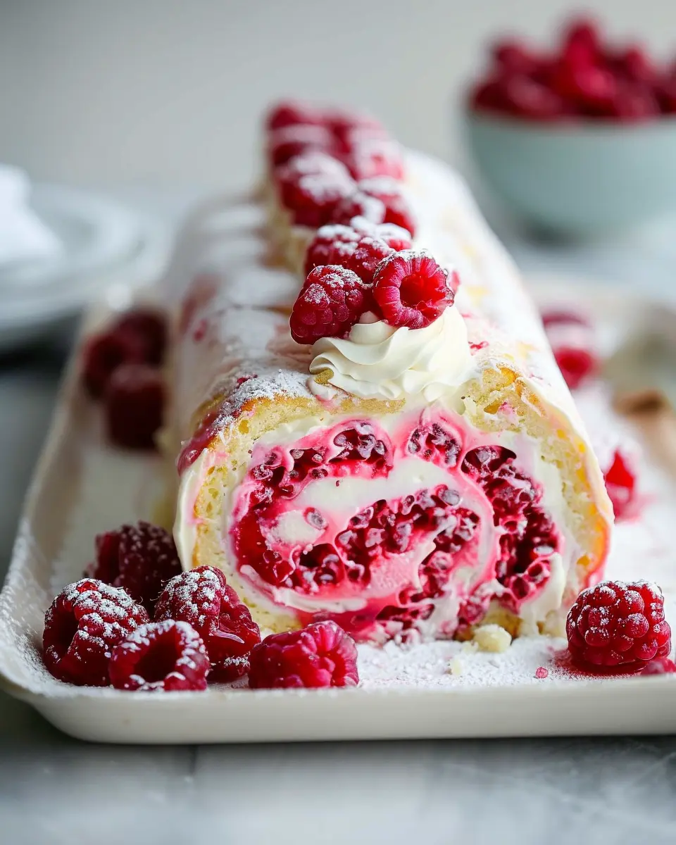 Raspberry Roll Cake Recipe: Easy, Delicious, and Homemade Bliss