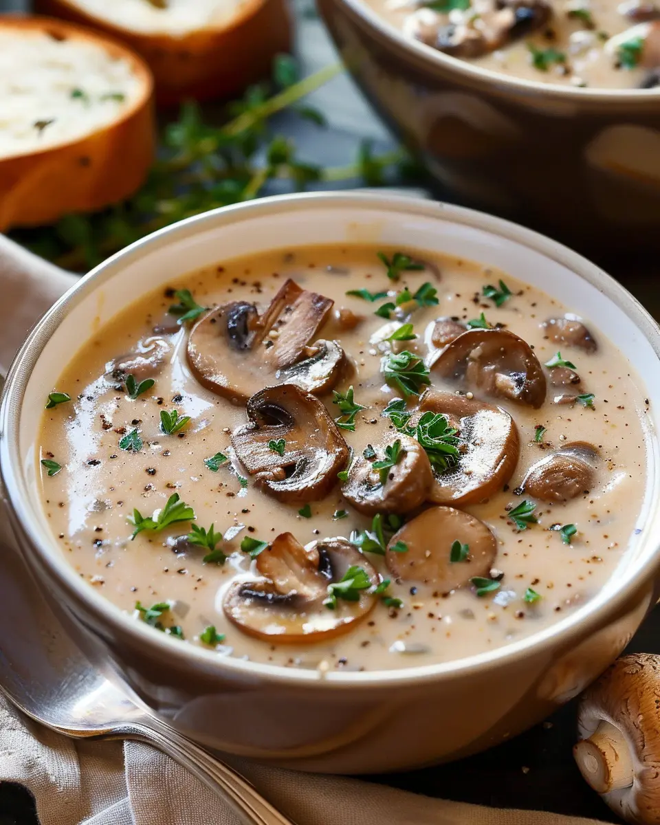 Cream of Mushroom Soup: The Best Indulgent Recipe with Turkey Bacon