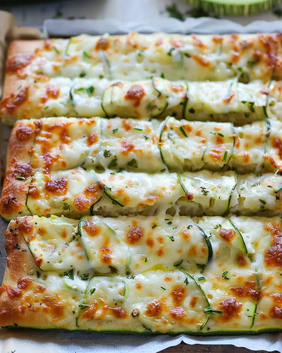 Cheesy Zucchini Breadsticks: Easy Recipe for Comforting Snacks