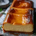 Indulgent Burnt Basque Cheesecake in a Loaf Pan