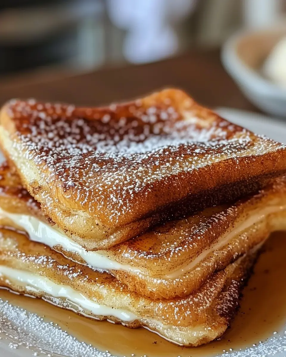 Churro Stuffed French Toast: Indulgent Breakfast Delight with Cinnamon Sugar