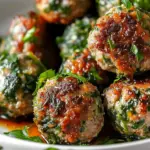 Spinach Garlic Meatballs Recipe