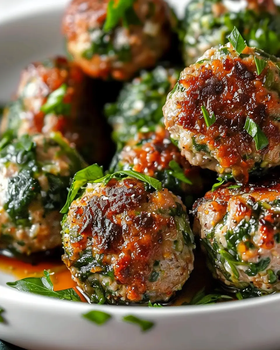 Spinach Garlic Meatballs Recipe: Easy &amp; Deliciously Healthy Dish
