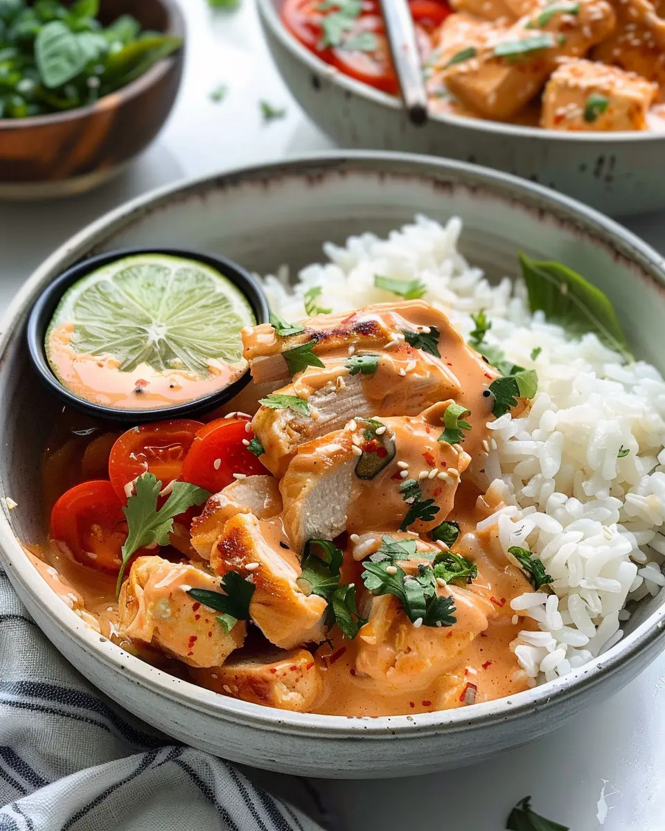 Creamy Thai Coconut Chicken Bowls: A Delicious Twist on Comfort Food