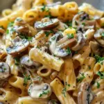 Creamy Tuscan Mushroom Pasta Skillet