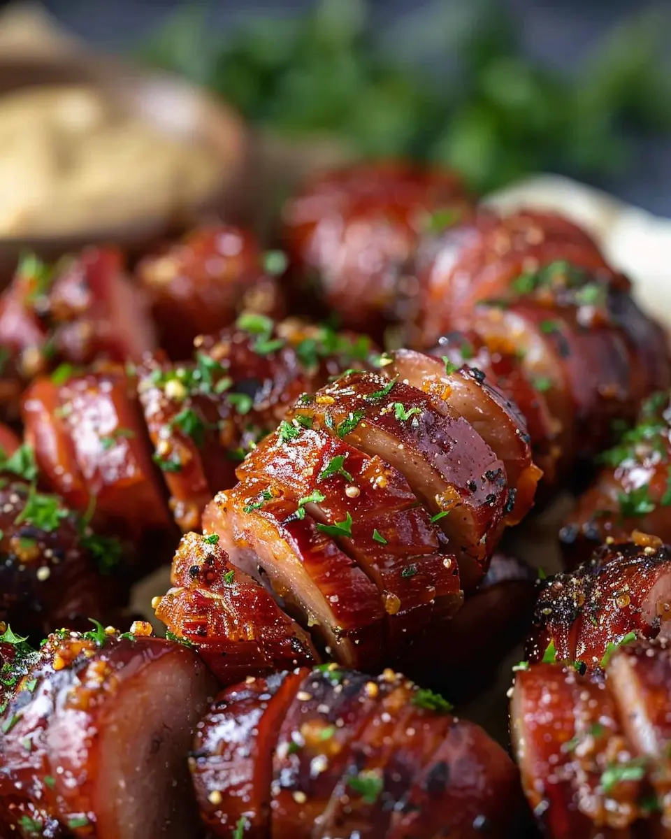 Mustard Hasselback Kielbasa Bites: Easy, Flavorful Appetizer Delight