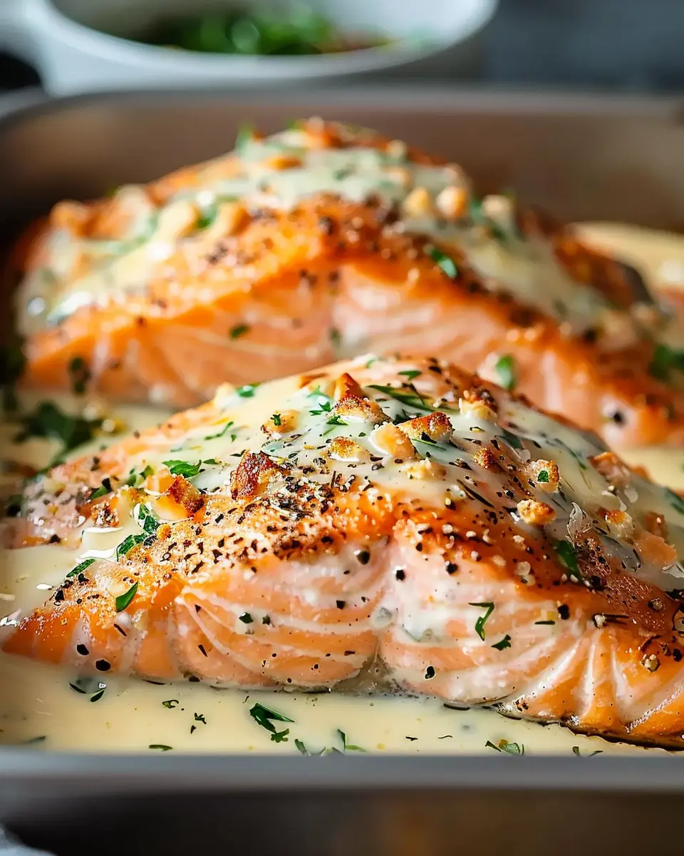 Irresistible Baked Boursin Salmon Recipe with Turkey Bacon Twist