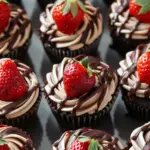 Chocolate Covered Strawberry Cupcakes