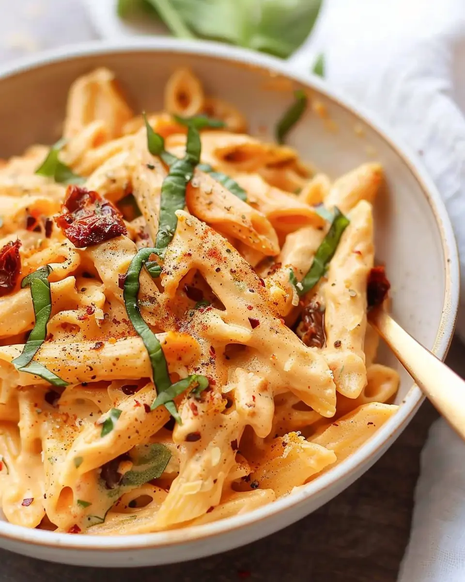 Creamy Sun-Dried Tomato Pasta with Turkey Bacon: An Easy Delight