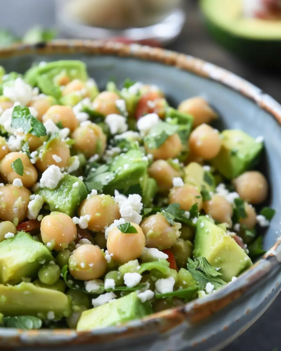 Chickpea Avocado Feta Salad: Easy, Fresh, and Satisfying Delight