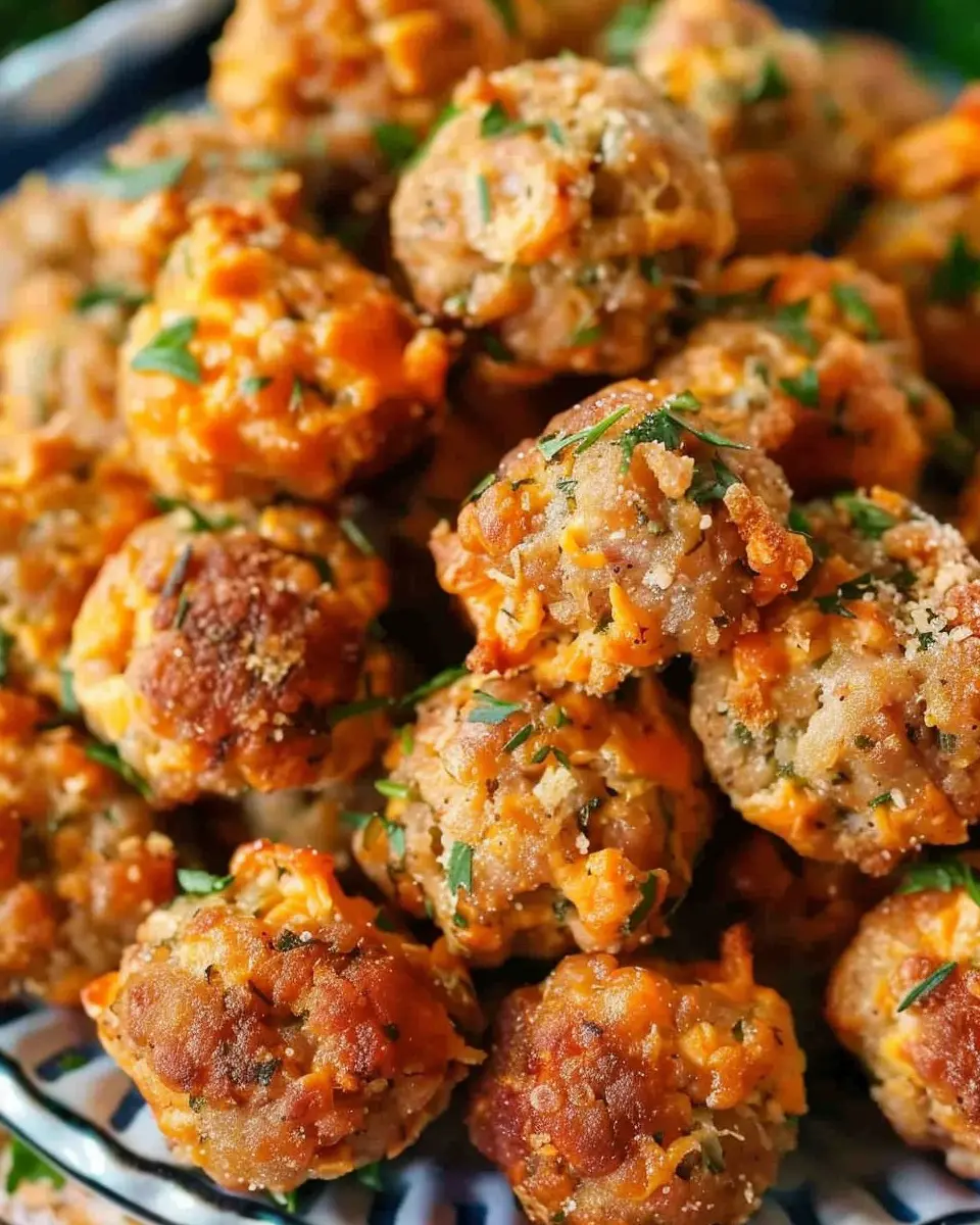 Cream Cheese Sausage Balls with Turkey Bacon: A Savory Delight