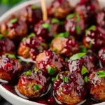 Quick Christmas Cranberry Meatballs for Festive Gatherings