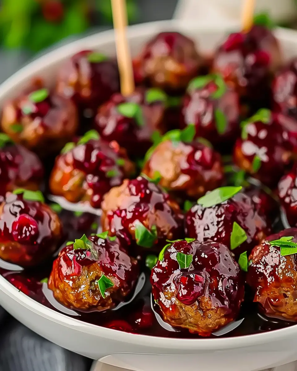 Quick Christmas Cranberry Meatballs for Easy Festive Gatherings