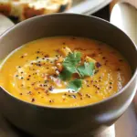 Indian spiced parsnip soup