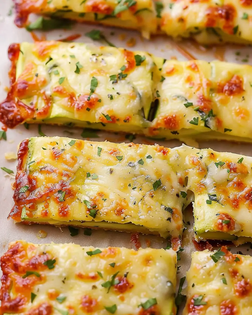 Cheesy Zucchini Breadsticks: The Best Guilt-Free SnackOption