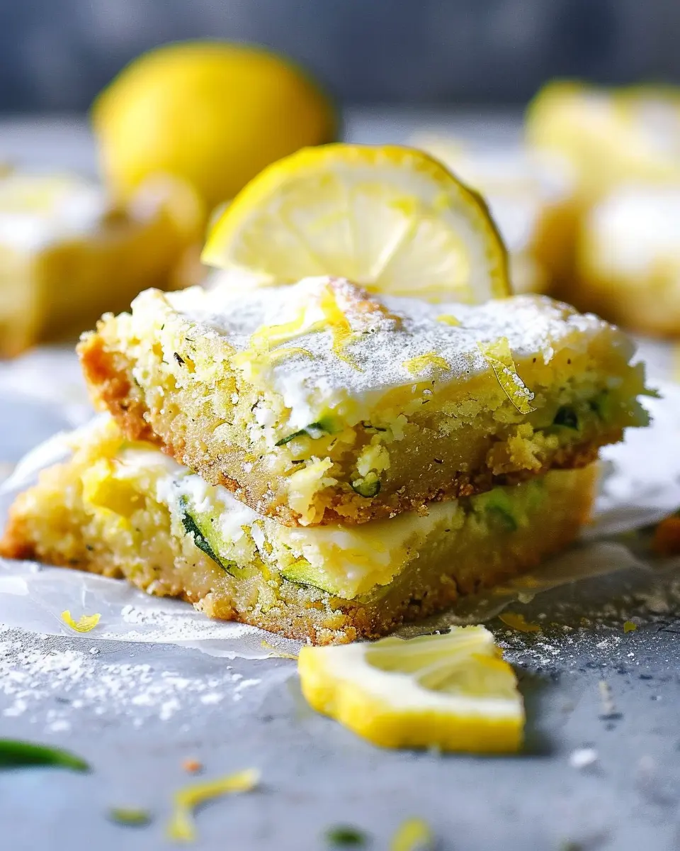 Lemon Zucchini Bars: Easy, Moist Treats for Your Baking Joy