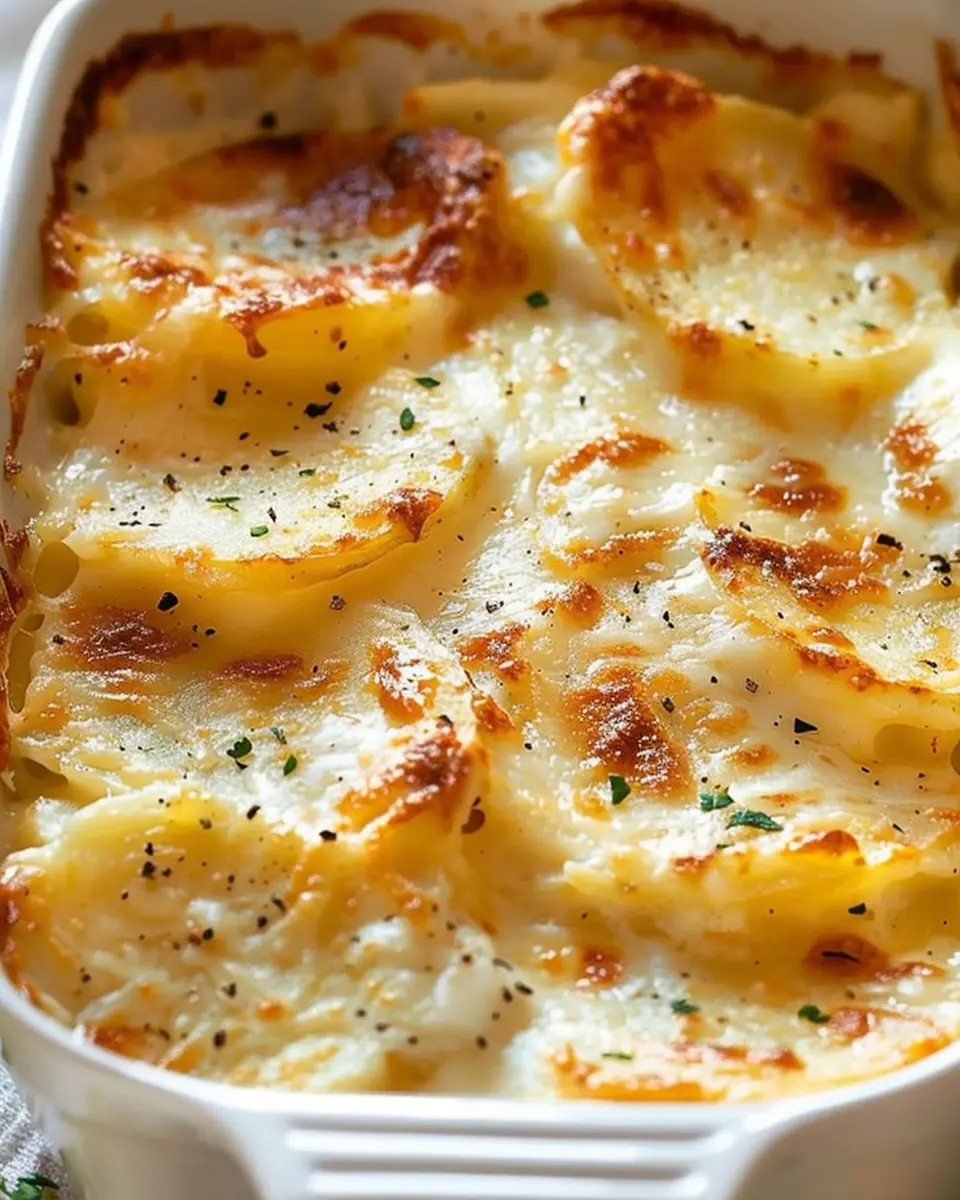 Gordon Ramsay Scalloped Potatoes Recipe with Turkey Bacon Delight