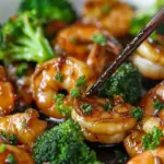 Honey Garlic Butter Shrimp & Broccoli
