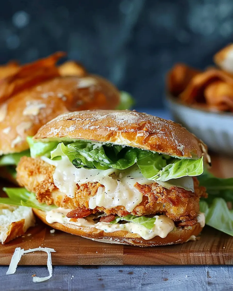 Crispy Chicken Caesar Sandwich: The Best Turkey Bacon Twist