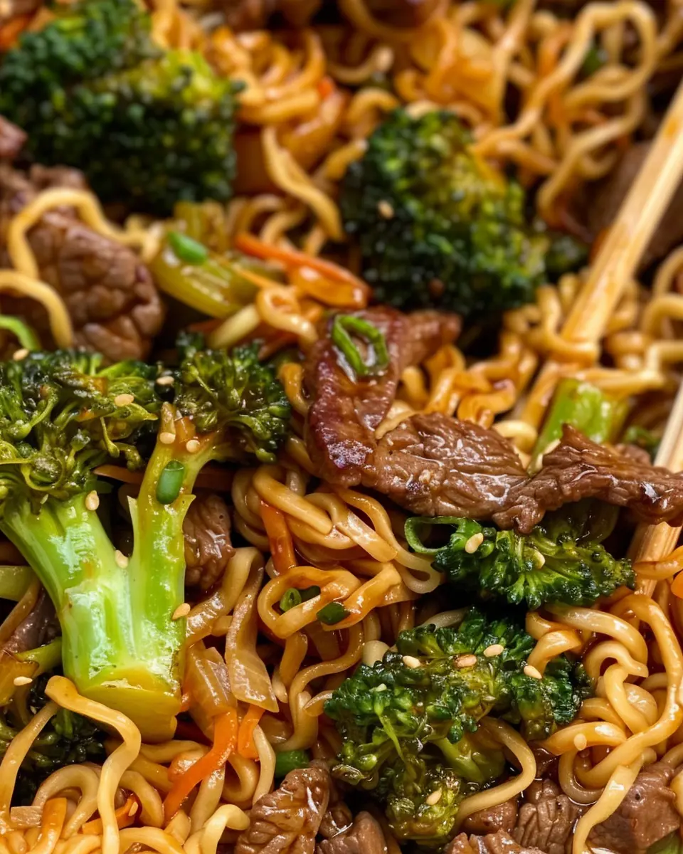 Beef and Broccoli Ramen Stir Fry: Easy Homemade Delight for All