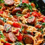 Italian Orzo and Sausage Skillet