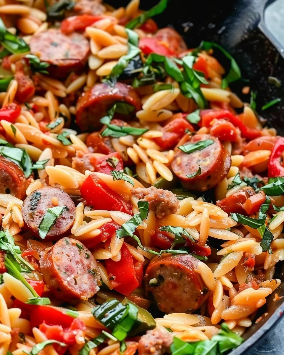 Italian Orzo and Sausage Skillet: Easy Comfort Food Delight