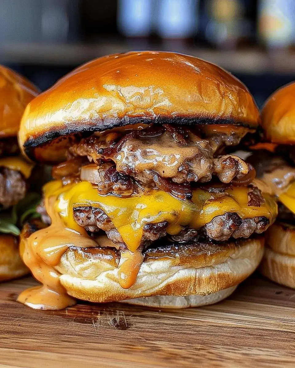 Crack Burgers Recipe: Indulgent Turkey Bacon and Chicken Ham Delight