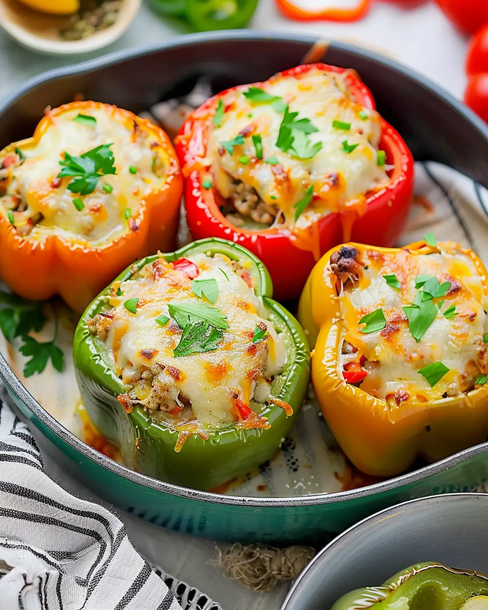 Easy Stuffed Bell Peppers: A Healthy Twist with Turkey Bacon