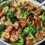 Chicken Sausage Broccoli Orzo