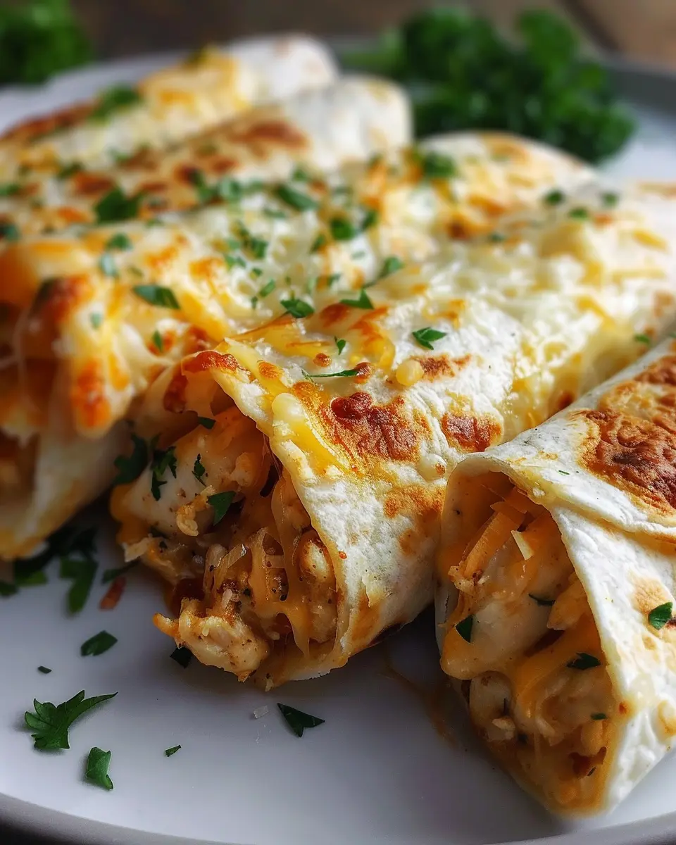 Cheesy Garlic Chicken Wraps: Easy Comfort Food for Everyone