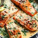 Creamy Garlic Butter Tuscan Salmon
