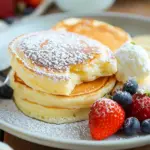 Fluffy Japanese Soufflé Pancakes