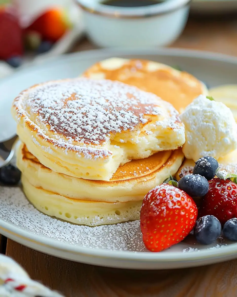 Fluffy Japanese Soufflé Pancakes: Light and Indulgent Perfection